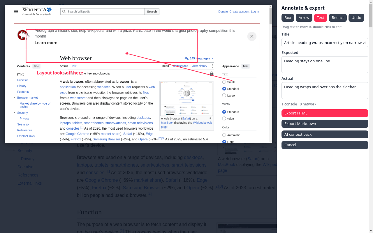 Annotation editor